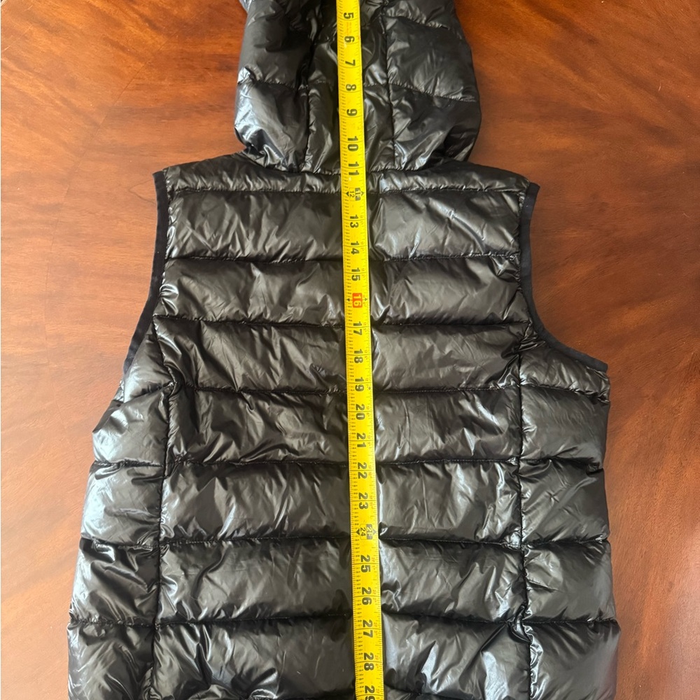 Active Basic Glossy Black Puffer Vest - image 5